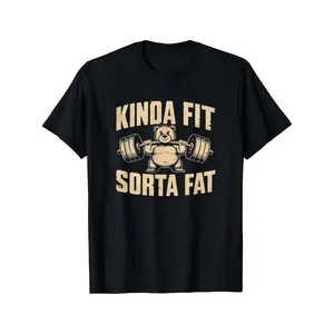 Funny Bodybuilding Bear Tee – Heavyweight 100% Cotton, Oversized for Men & Women Gym Fans