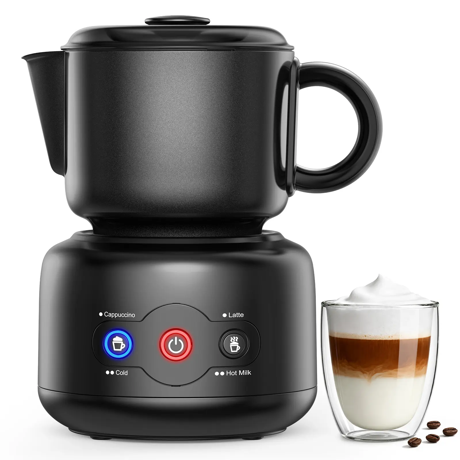 COWSAR Electric Milk Frother and Warmer, 150-300 mL, Dishwasher Safe