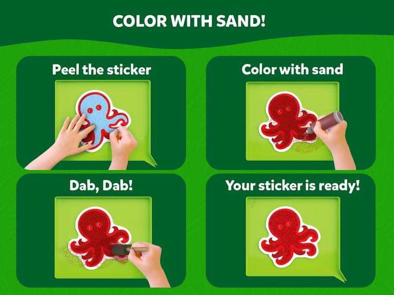 Skillmatics Sand-Tastic Art - Art & Craft Activity for Kids with Craft Kits and Supplies, DIY Creative Activity for Ages 4 to 10 Sticker Play