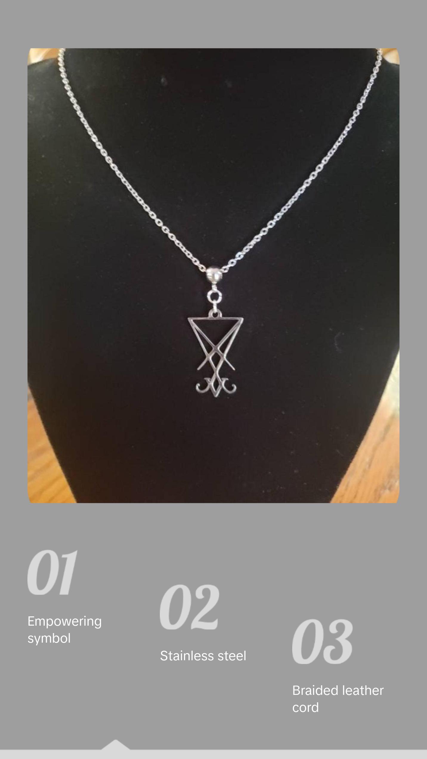 Lucifer sigil necklace