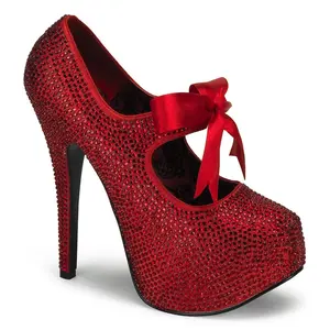 Women's Rhinestone Embellished Classy Stiletto Heels - Teeze-04R Dress Formal Platform Pumps