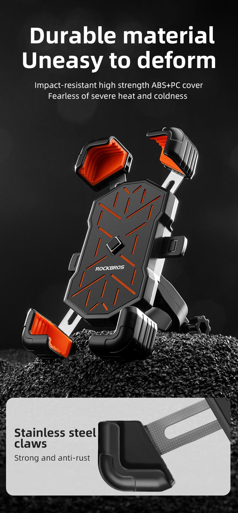 ROCKBROS HW-117 Bike Phone Mount 1s Lock Bike Phone Holder ROCKBROS HW-117 Bike Phone Mount 1s Lock Bike Phone Holder