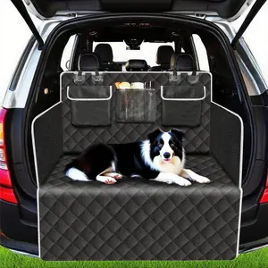 Pet Cargo Cover Liner for SUV and Car,Non Slip,Waterproof Dog Seat Cover Mat for Back Seat Trucks/SUV with Bumper Flap Protector,Large Size Universal Fit