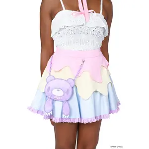 Gloomy Bear x My Violet  - Pastel Drip Skirt