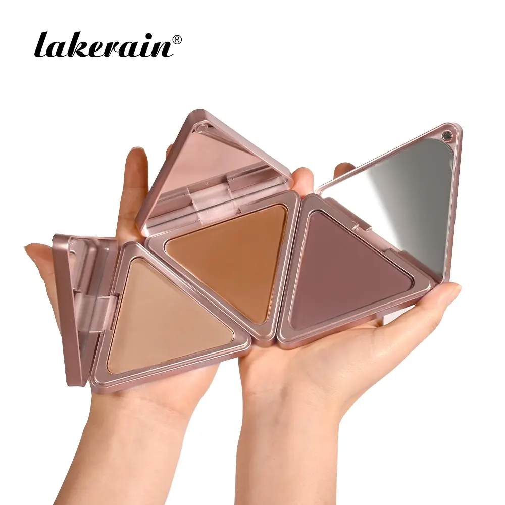 Matte Bronzing Contour Powder Bronzer, Facial Contouring Makeup, Contouring Palette, Sweatproof, Oil-Control, Waterproof & Long-Lasting, Easy to Blend, Evens Skin Tone, Dual Use as Contour & Setting Powder, Compact & Portable, All Skin Tones