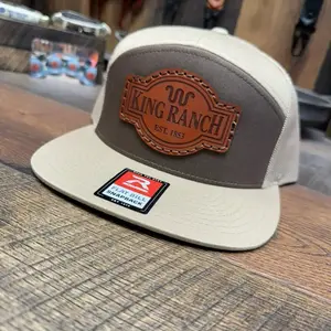 King Ranch, King Ranch Hat, Leather Patch Hat, F250, F350, f150, Bronco, powerstroke, FX4, Super Duty, Explorer, Ranger, gift his her, dad Hat, Husband Gift, Ford Hat, Grandpa Hat, Country Hat, Trucker Hat