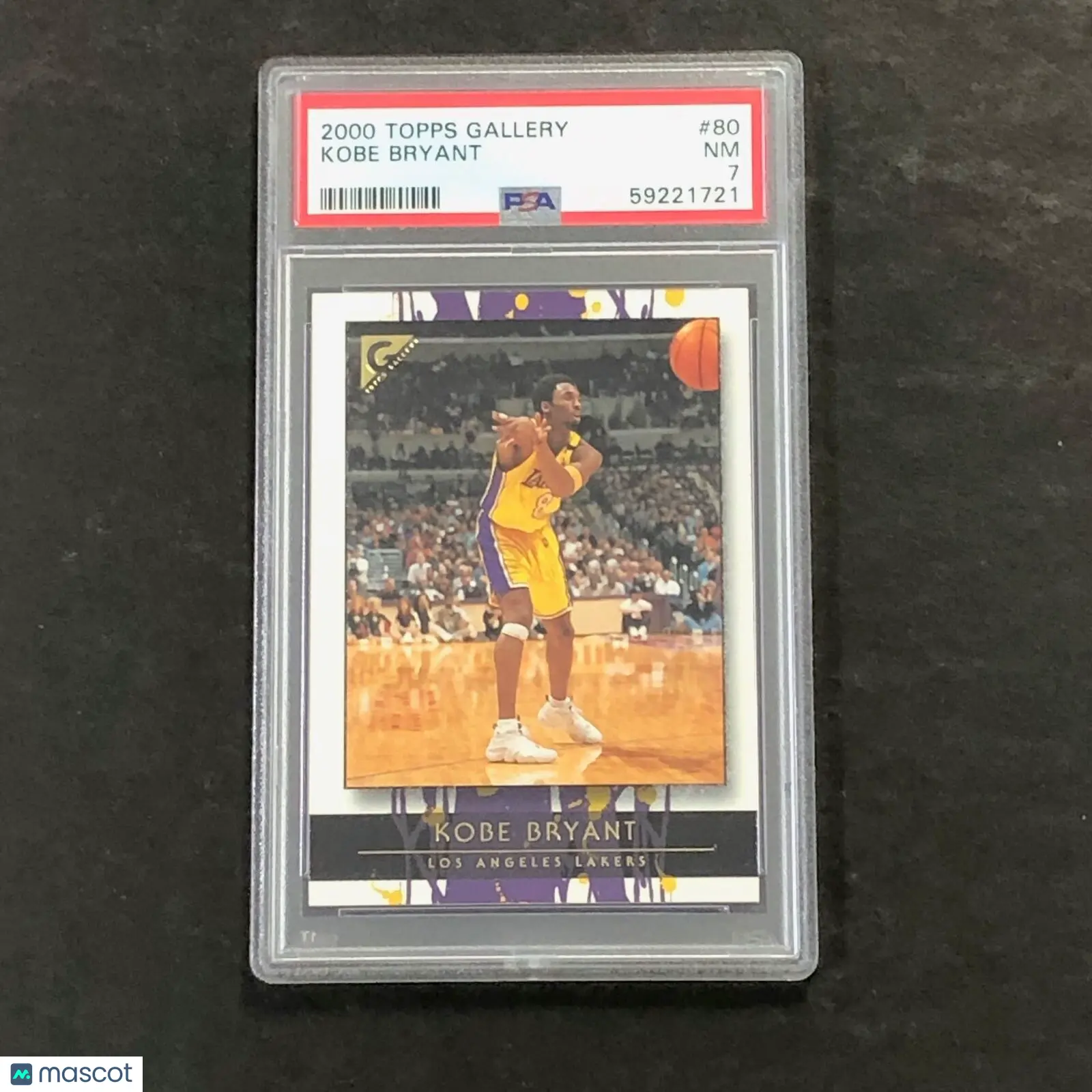 2000 Topps Gallery #80 Kobe Bryant PSA 7 NM Lakers