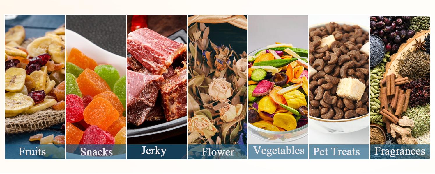 OSTBA Food Dehydrator Machine Adjustable Temperature & 72H Timer, 5-Tray Dehydrators for Food and Jerky, Fruit, Dog Treats, Herbs, Snacks, LED Display, 240W Electric Food Dryer, Recipe Book