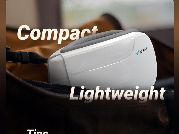 MERACH Eye Massager with Heat Compression and Bluetooth Music Eye Care Device for Relax Comfort Birthday Gift Ideas White Eye Massager MERACH Eye Massager with Heat Compression and Bluetooth Music Eye Care Device for Relax Comfort Birthday Gift Ideas White Eye Massager