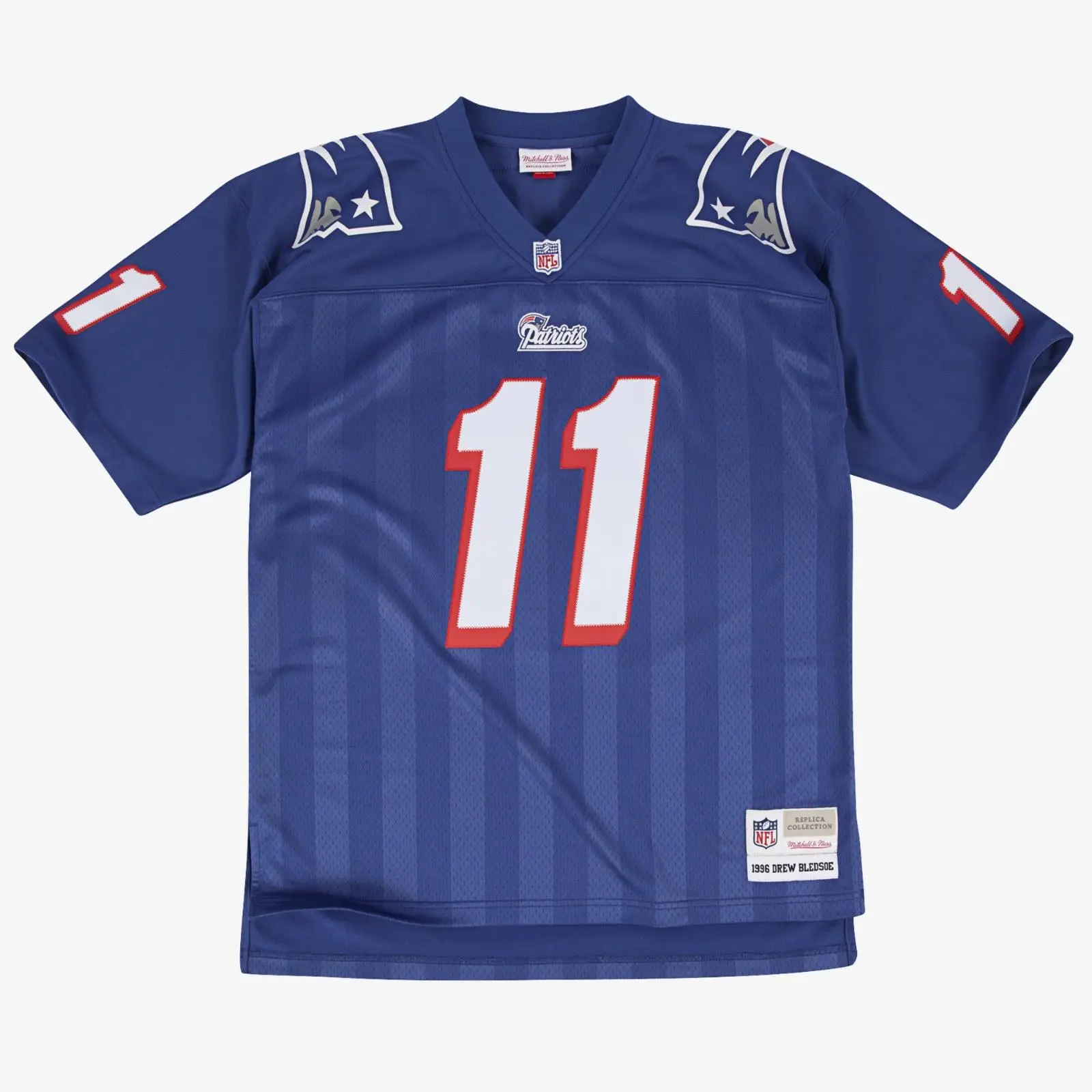 Mitchell & Ness Men's Drew Bledsoe Royal New England Patriots 1996 Legacy Player Jersey with Player Number - Male Clothing, Short Sleeve Tops, Football Fanwear