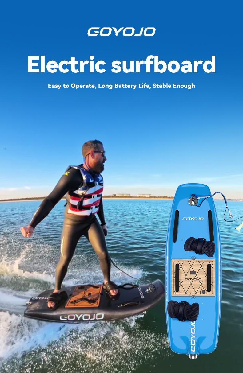 GOYOJO Pro Electric Surfboard Pink 15kW Motor 75Ah Battery 45km/h High Speed Jetboard for Casual & Competitive Surfing