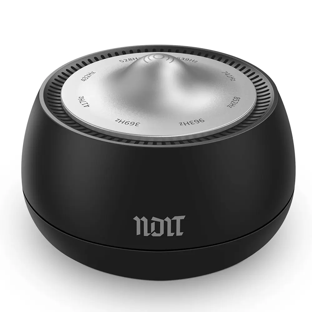 Multifunction Electronic Tibetan Singing Bowl, 8 Healing Frequencies (369-963Hz), Portable Calming Device with Timer, Vibration, Auto/Manual Modes, for Sound Therapy, Meditation, Ultimate Gift