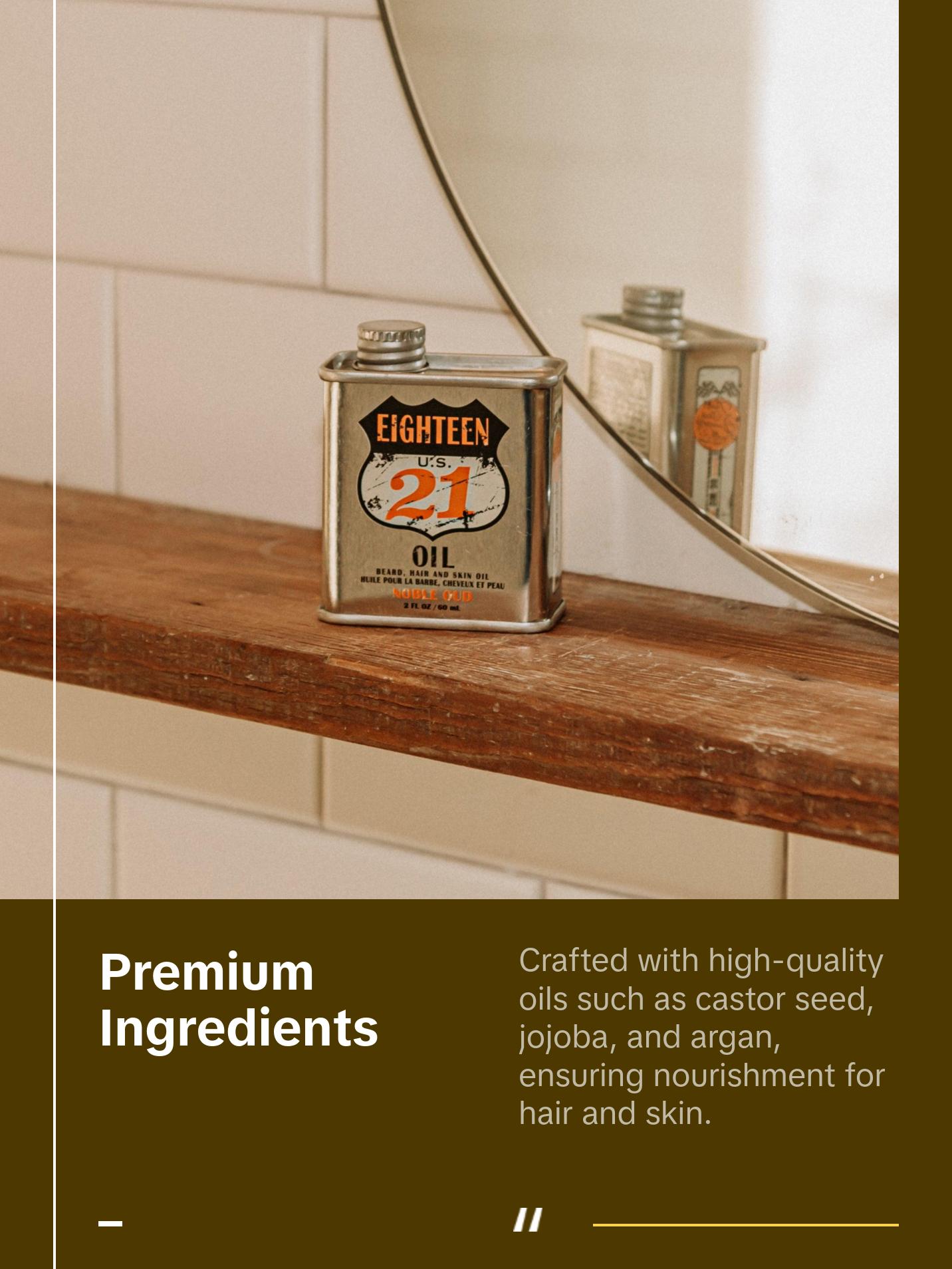 Noble Oud Beard, Hair and Skin Oil