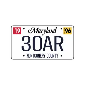 Maryland Plate Sticker
