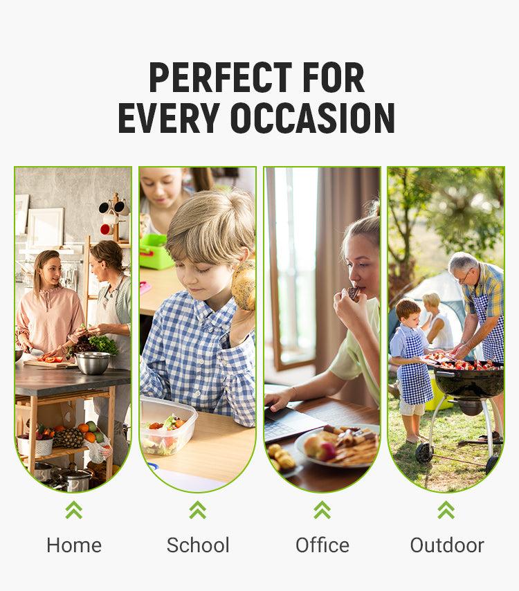 (30PCS, 3 Size) 2025 New Resealable Vacuum Zipper Pouches Food Preservation Bags Reusable Airtight Waterproof Vegetable Storage Container for Kitchen Utensils