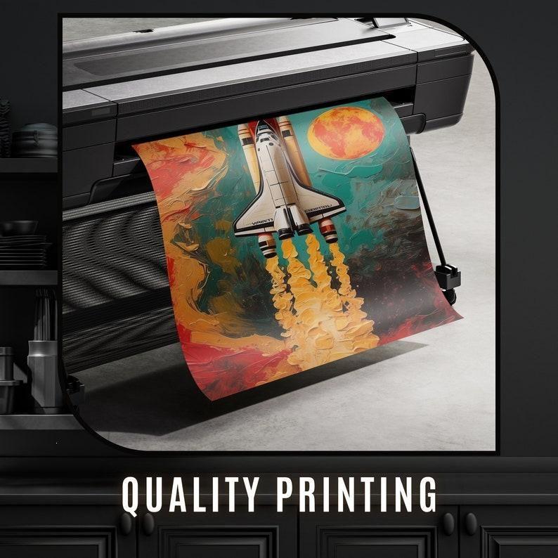 [Unframed] Black & White Impasto Flower Painting Large Minimalist Textured Floral Wall Art Print Modern Wall Decor