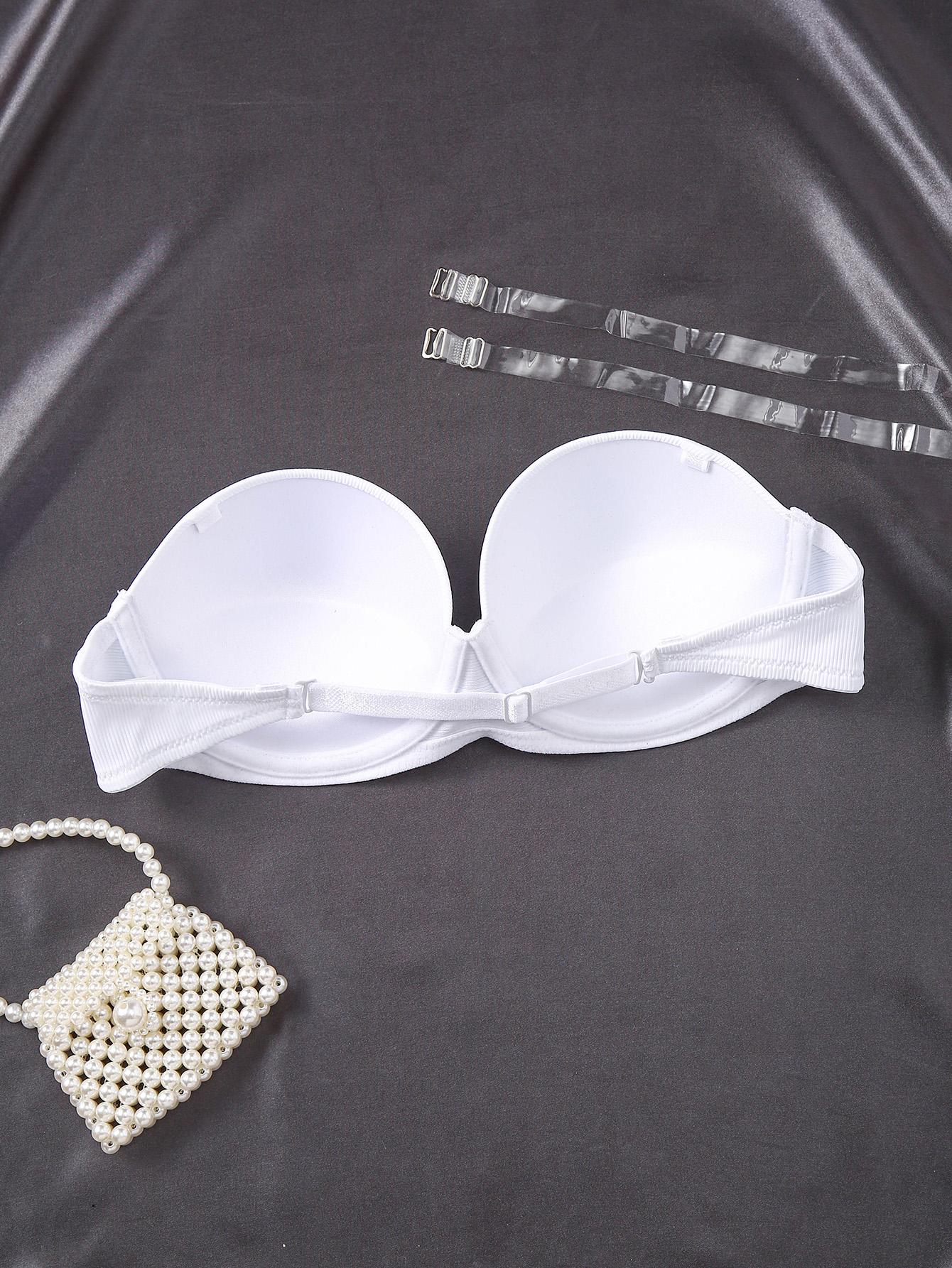 Ecomilky Women's Strapless Bra, Full Cup, Underwire, Supportive, Push-up, Comfortable, Soft, Seamless, Comfortable, Underwire, T-shirt Bra, Side Wings Ecomilky Women's Strapless Bra, Full Cup, Underwire, Supportive, Push-up, Comfortable, Soft, Seamless, Comfortable, Underwire, T-shirt Bra, Side Wings