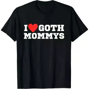 100%cotton I love goth mommys | I love goth girls | I heart goth T-Shirt Top Vintage