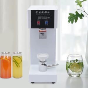 Kolice Commercial Automatic Can Sealer Machine, Can Seamer, Can Seaming Closing Capping Machine, Cup Sealing Machine, 2.2" Can Dia. for Sealing Plastic/Glass/Tin Bottles with Aluminum Caps