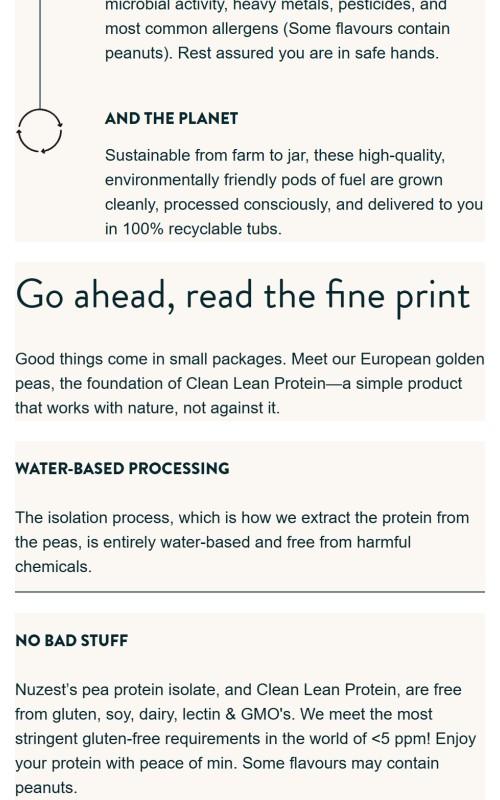 Nuzest - Clean Lean Protein - Premium Vegan Plant Based -Dairy Free -Gluten Free -GMO Free - Pea Protein