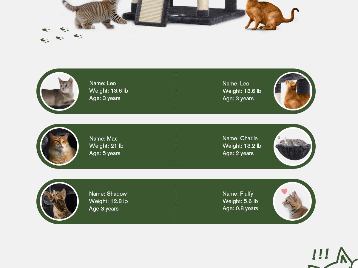 MUTICOR 68in Premium Heavy-Duty Cat Tree for Large Cats/Big Cat Tower with Cat Condo/Cozy Plush Cat Perches/Sisal Scratching Posts and Hammocks/Cat Activity Center#TikTokShopBlackFriday #ChristmasGifts