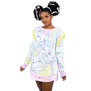 MYVIOLET Peropero Sparkles Glitter Pullover Sweater