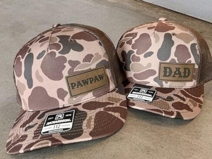 Richardson 112 Snapback hat, Adult, Duck Camo, Bottomland - SIDE PATCH