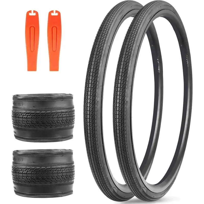 Bike Tire 700C Road Bike Foldable 700 x 28C/32C/35C Tire for Road Racing Fast Rolling Replacement Tire for Road Bicycle Fixed Gear Bike Gravel Bike Hybrid Bike