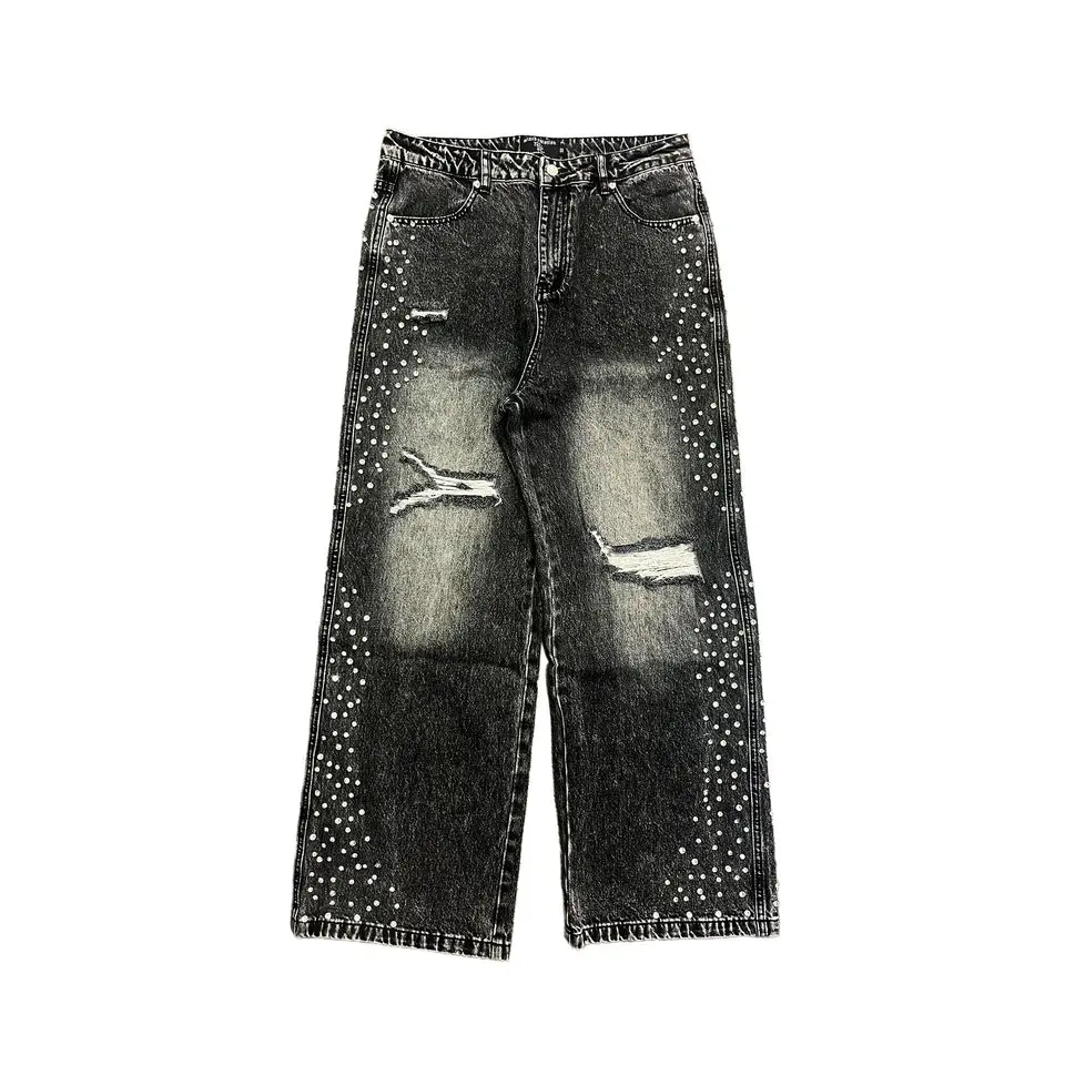 Grey ‘Stone’ Baggy Jeans