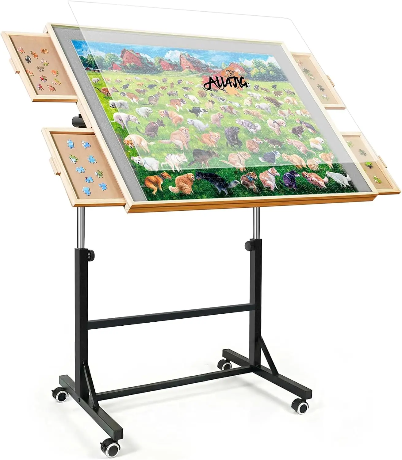 ALL4JIG Puzzle Board for Adults Gifts and Mother’s Day Gift , Wooden Jigsaw Puzzle Table with 4 Drawers, Puzzles for Adults 1500-2000 Pieces