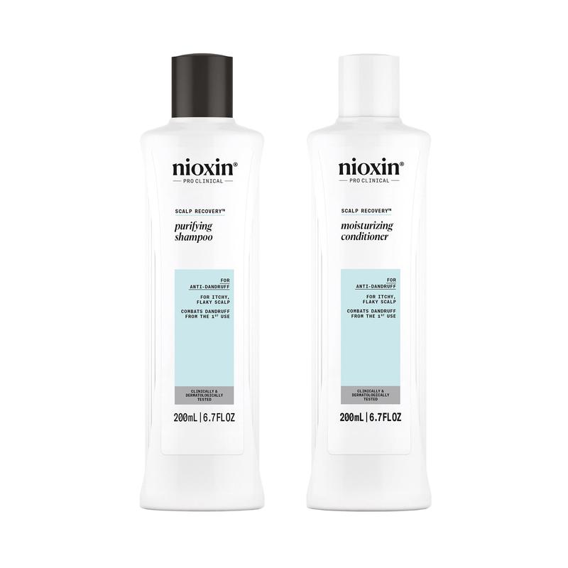 Nioxin Scalp Recovery Purifying Shampoo and Moisturizing Conditioner 6.7oz Duo