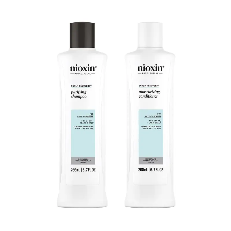 Nioxin Scalp Recovery Purifying Shampoo and Moisturizing Conditioner 6.7oz Duo