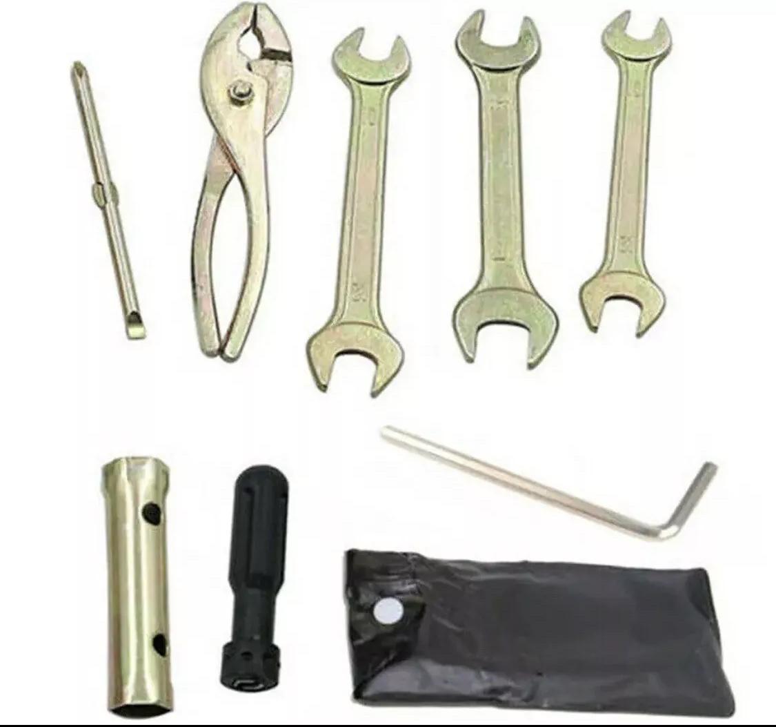 7PC ATV Tool Kit UTV Motocross Motorcycle Moped Bicycle Motorcycle Repair Wrenches Screwdriver Gift for Father Husband Christmas Birthday