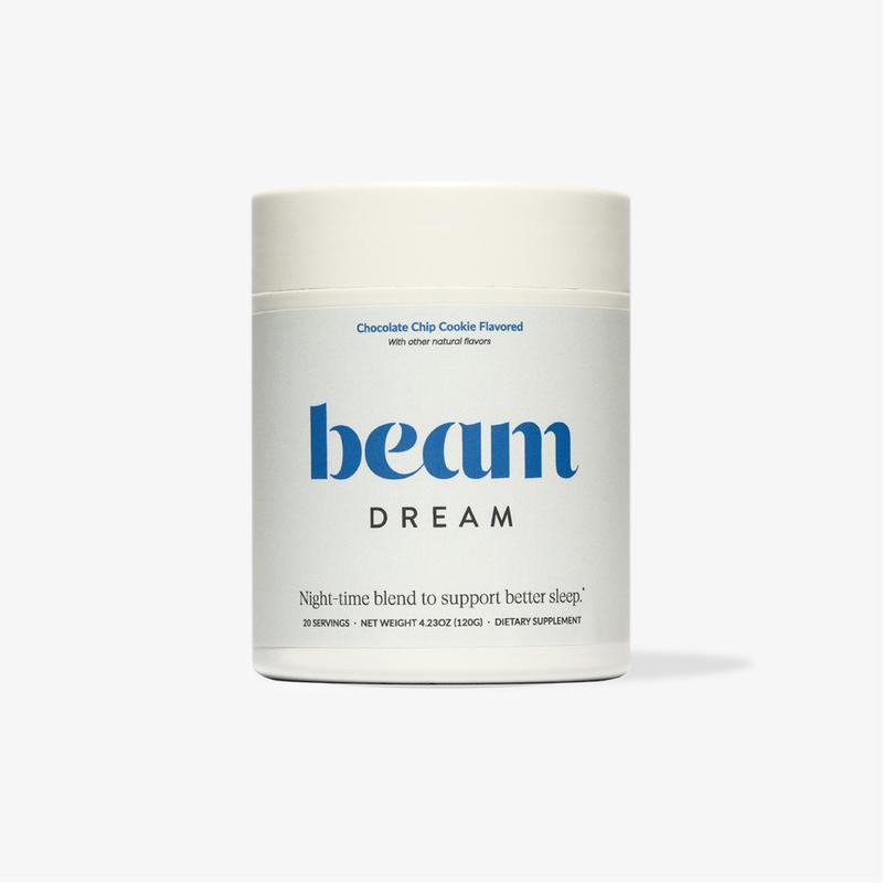 Beam Chocolate Chip Cookie Dream - 20 Servings, Healthy Hot Cocoa for Sleep, Nostalgic Flavor with Rich Cocoa & Baked Vanilla