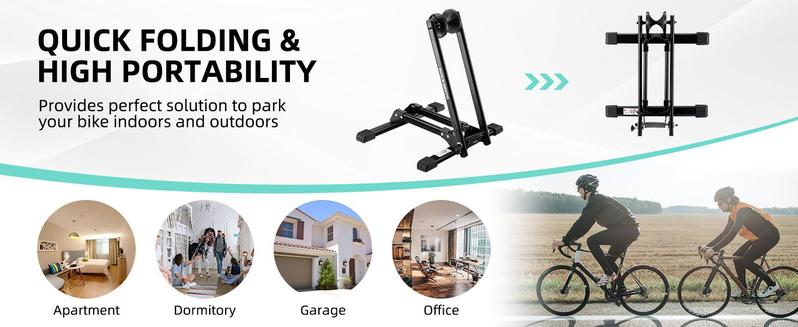 ROCKBROS Foldable Bike Stand Floor Bike Parking Stand Bike Holder 20"-29" Mountain Road Indoor Outdoor Garage Storage ROCKBROS Foldable Bike Stand Floor Bike Parking Stand Bike Holder 20"-29" Mountain Road Indoor Outdoor Garage Storage