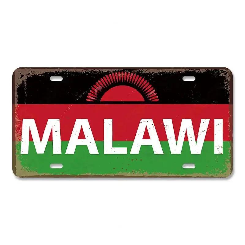 Support customization based on provided images Vintage Country Poster License Plates Saudi Arabia Singapore Thailand Metal Aluminum Sign For Bar Garage Club Home Wall Decor