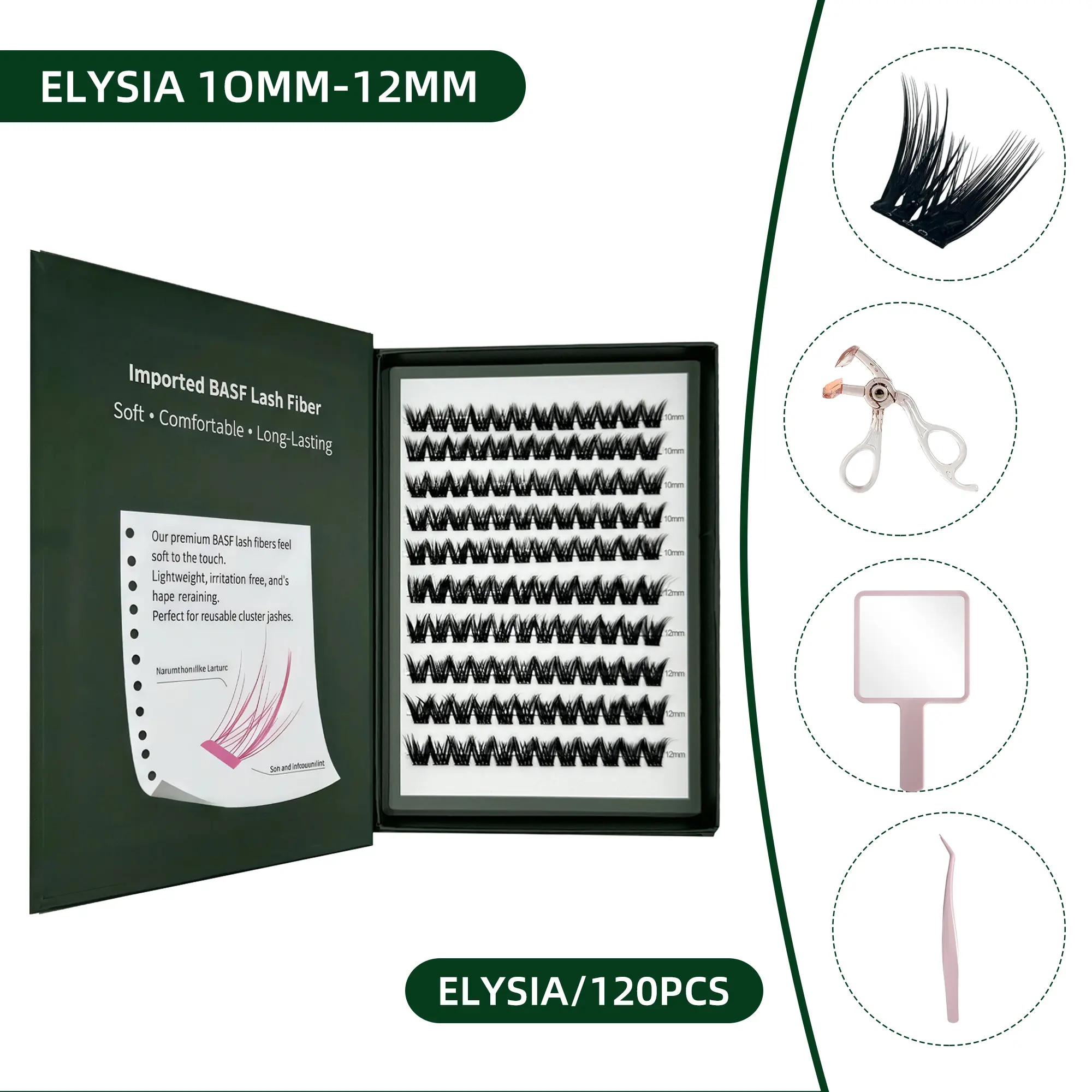 ( MIAO live streaming) Lash Clusters Kit -DORMI No Glue Self-Adhesive Lash Clusters, DIY Lash Extensions(A/B/C)