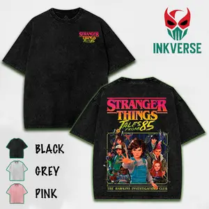Stranger Things: Tales From '85 v2 Washed T-Shirt, Hoodies, Sweater, Stranger Things T-Shirt, Movie Stranger Things Shirt, Unisex T-Shirt, Gift For Friend, Cotton Fabric Top Womenswear Crewneck Crewneck