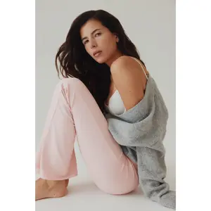 H&M Flared brushed jersey trousers