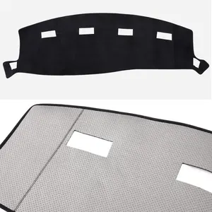 Custom Fit Flannel Dash Mat for 2002-2005 Dodge Ram 1500 & 2003-2005 2500/3500 UV Protection Anti-Glare Non-Slip Dashboard Cover Accessories