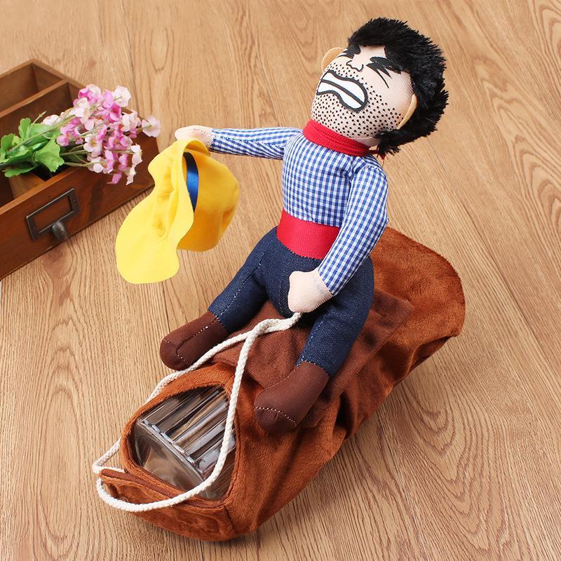 Funny Cowboy Rider Dog Costume Halloween Pet Outfit with Doll Saddle Adjustable Strap Cosplay Apparel for Small Medium Large Dogs Party Dress Up