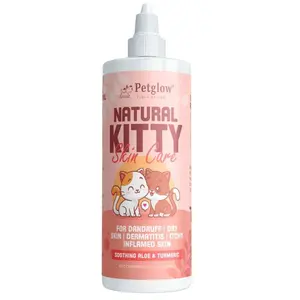 PetGlow Cat Skin Itch Relief Spray - Dandruff & Dry Shampoo | Grooming