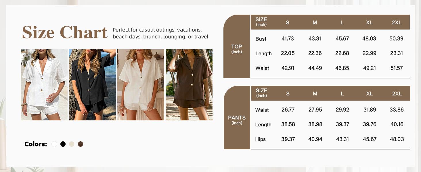 Fisoew Women's Casual Two Piece Outfit Short Sleeve Button Down Top & Shorts Set Deep V Notched Lapel Lightweight Breathable Fabric Side Pocket Design S-2XL 100% cotton #Springtok #TikTokShopJumpstartSale Fisoew Women's Casual Two Piece Outfit Short Sleeve Button Down Top & Shorts Set Deep V Notched Lapel Lightweight Breathable Fabric Side Pocket Design S-2XL 100% cotton #Springtok #TikTokShopJumpstartSale