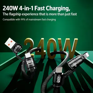 Cell Phone Lanyard for iPhone: Four-in-one data cable Crossbody Phone Strap and Wrist Strap Most iPhone and Android Smartphones