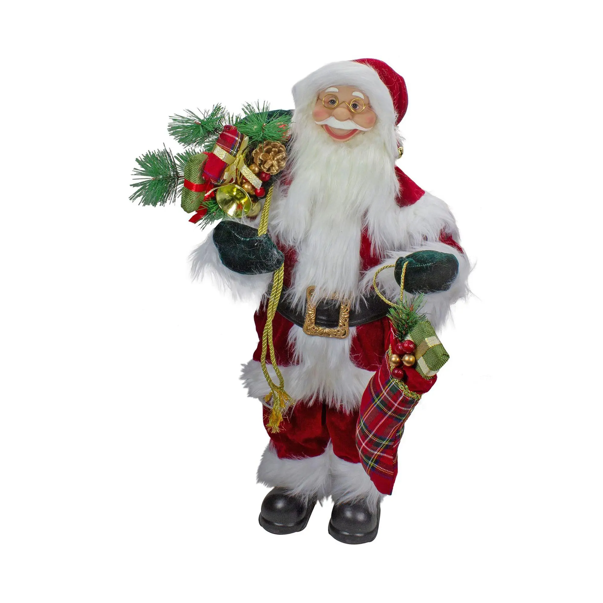 Northlight 2' Standing Santa Christmas Figure with Presents