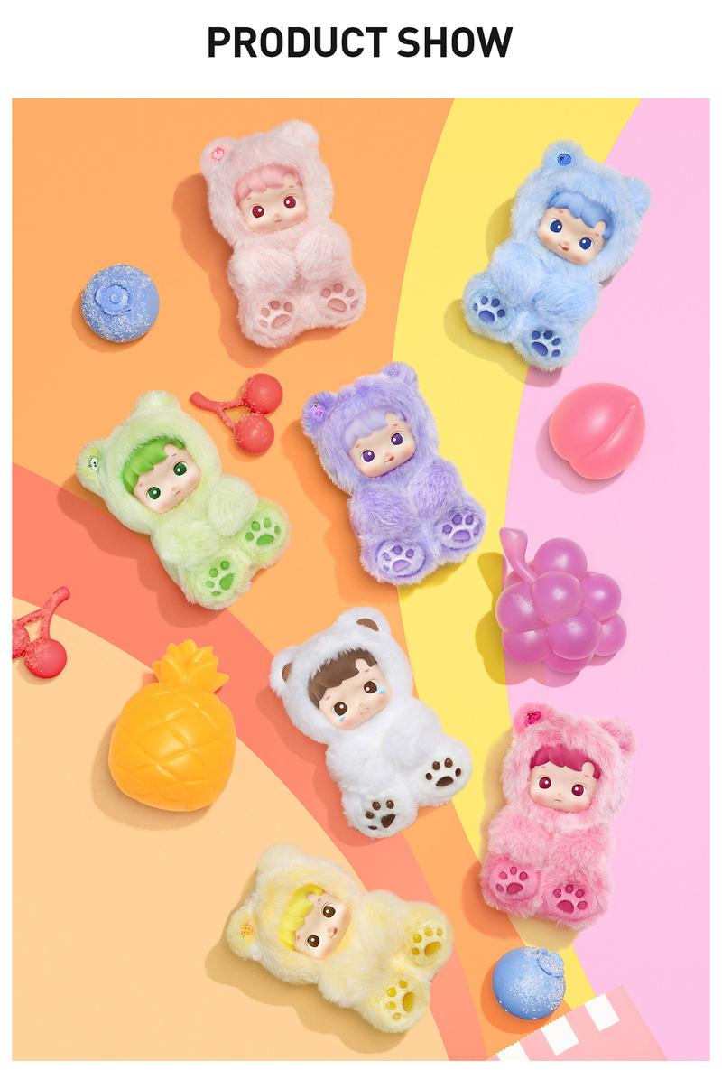 POP MART HACIPUPU Gummy Bear Series-Vinyl Plush Pendant Blind Box