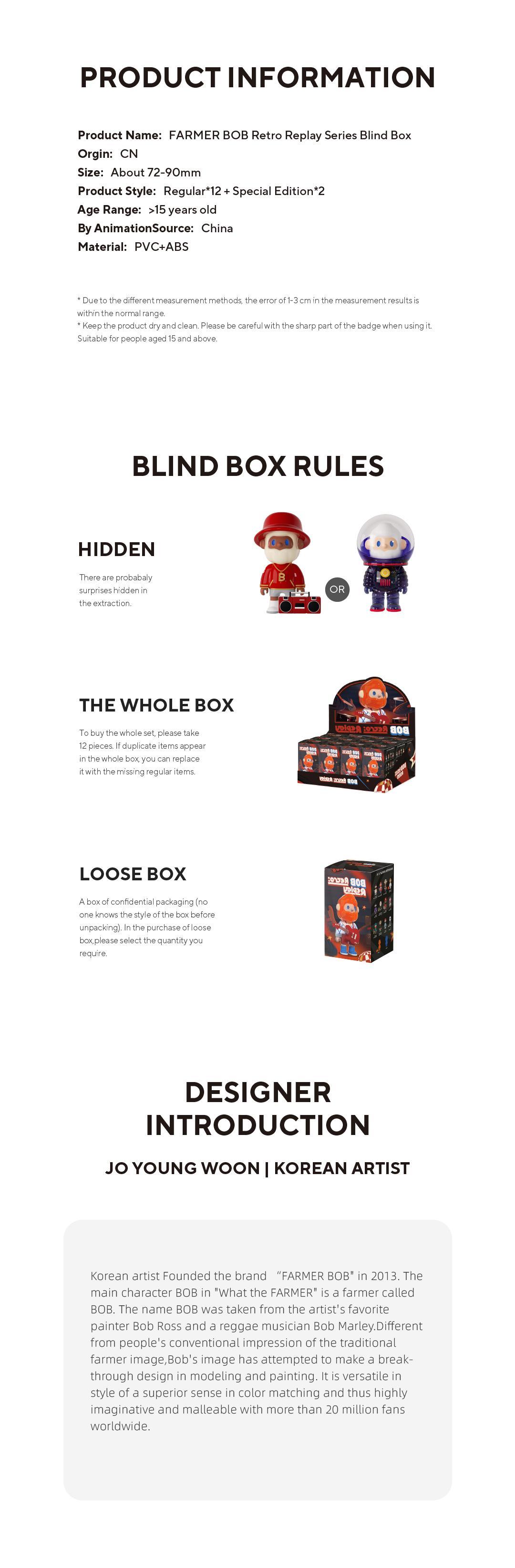 [FINDING UNICORN] 【Live Unboxing]  FARMER BOB Retro Replay Series Blind Box Cute Figures Desktop Ornament Collectible Toys Birthday Gifts HP7CAU8NYR