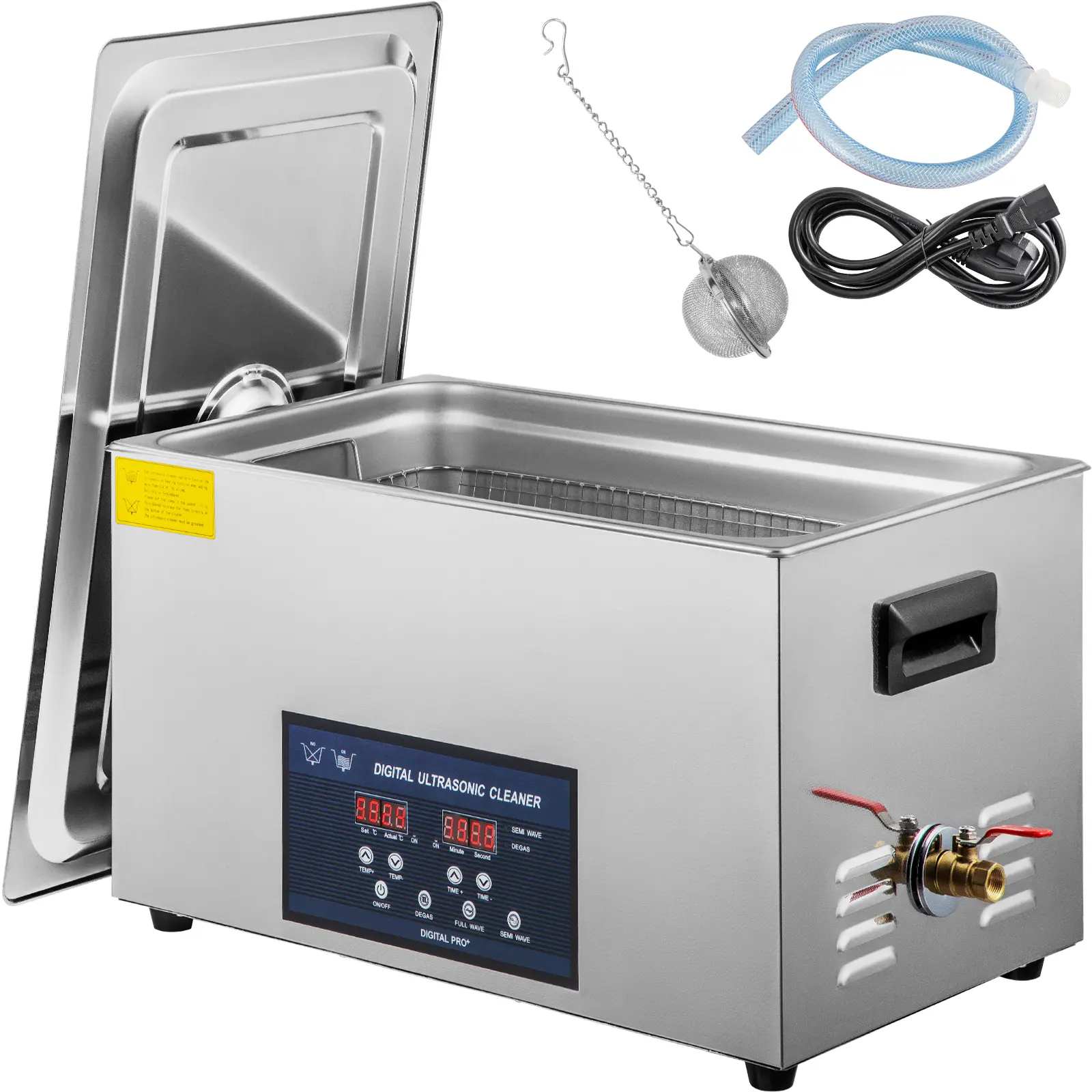 【DealsForYouDays】VEVOR 30L Ultrasonic Cleaner 28/40khz Dual Frequency Professional Ultrasonic Parts Cleaner with Heater Timer for Parts Dental Instruments Cleaning