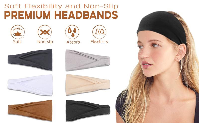 AISI HAIR Neutral Knotted Head Wraps Turbans for Women, Large Style Head Bands Hair Accessories 1 Pack Headbands