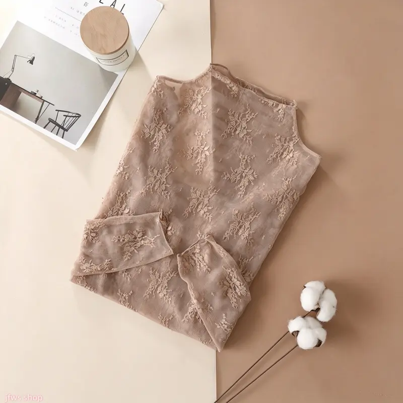 Women's 5-Pack 2026 Floral Lace Mesh Long-Sleeve Tight-Fit Innerwear Top - Elegant, Stretchy Fabric, Soft, Breathable, Lightweight, Spring-Autumn Casual Layering, US-Designed Sports & Outdoor Essential, Back to School Gift Women's 5-Pack 2026 Floral Lace Mesh Long-Sleeve Tight-Fit Innerwear Top - Elegant, Stretchy Fabric, Soft, Breathable, Lightweight, Spring-Autumn Casual Layering, US-Designed Sports & Outdoor Essential, Back to School Gift